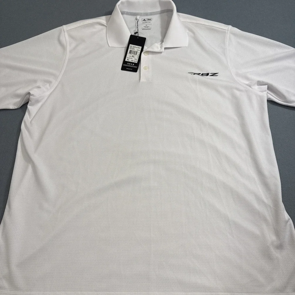 SHIRT GOLF POLO ADIDAS Mens XL  Dri Wick Climalite White Sport   A130 NWT